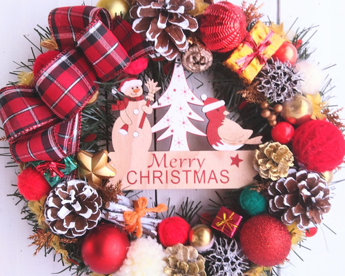 クリスマスリース♪可愛いサイズ リース クリスマス Sサイズ クリスマスリース Christmas Xmas Wreath