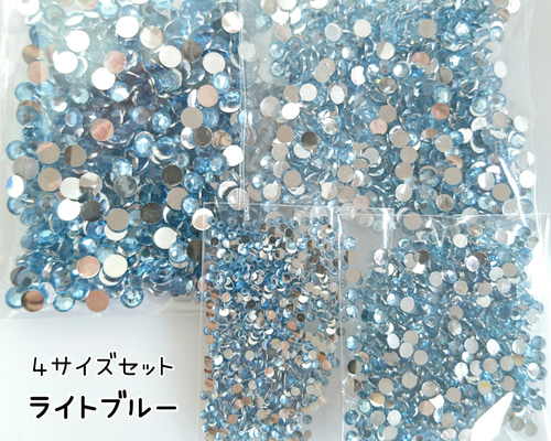 指定可能♥️高分子ストーン ４サイズセット／デコパーツ ハンドメイド ネイル 92f6c54ab68ec7706bb553a8386052