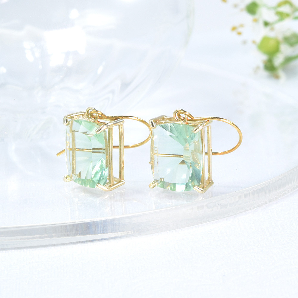 K10 グリーンフローライト ピアス CG067CIBS