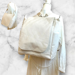 マクラメ編み リュック バッグ フリンジ 生成り ホワイト 白 マクラメ