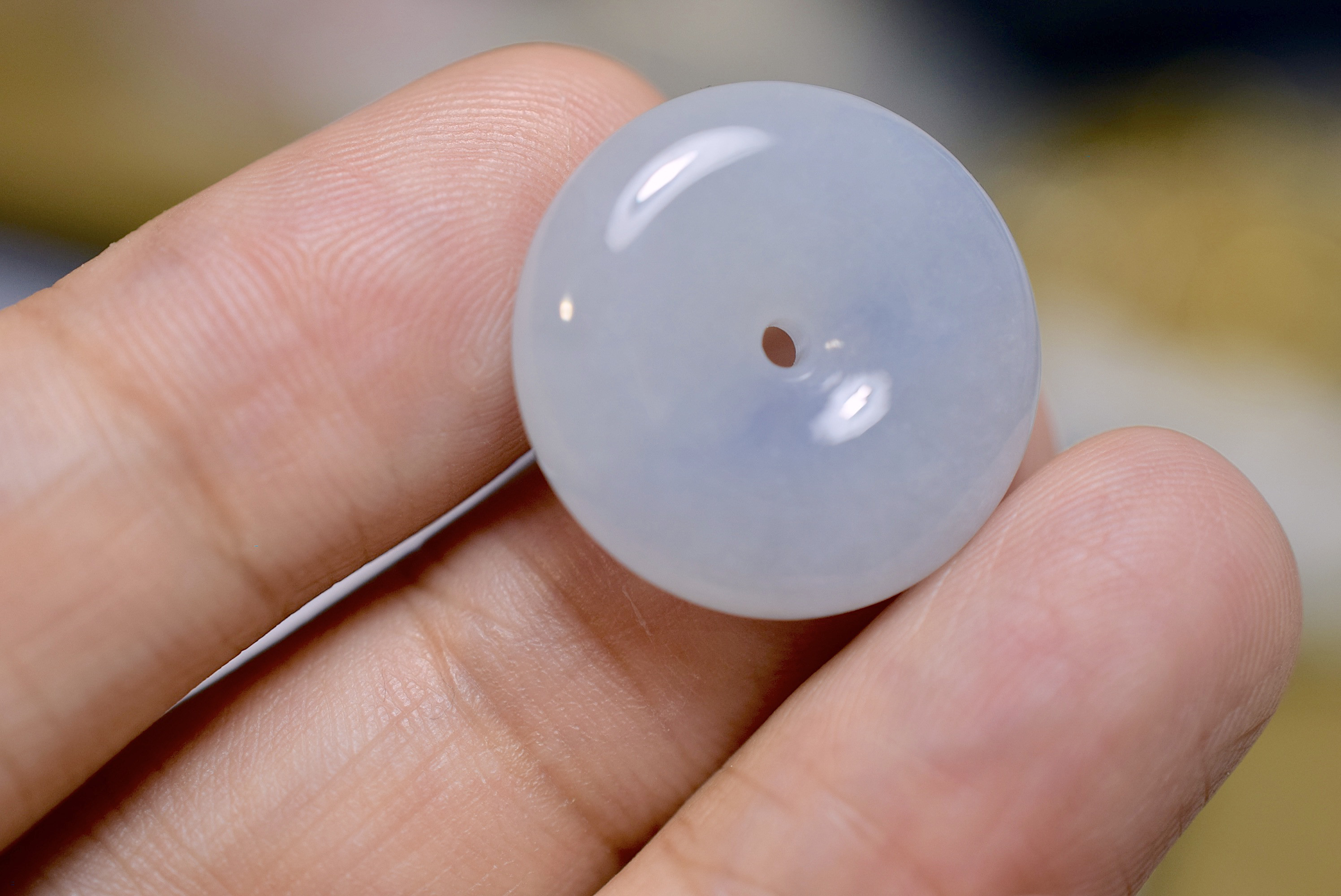 本翡翠氷種花柄ブレスレット