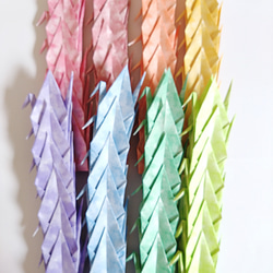 15cm折紙使用 折り鶴【首折り】クラフト用紙 30羽 その他素材 鶴の羽