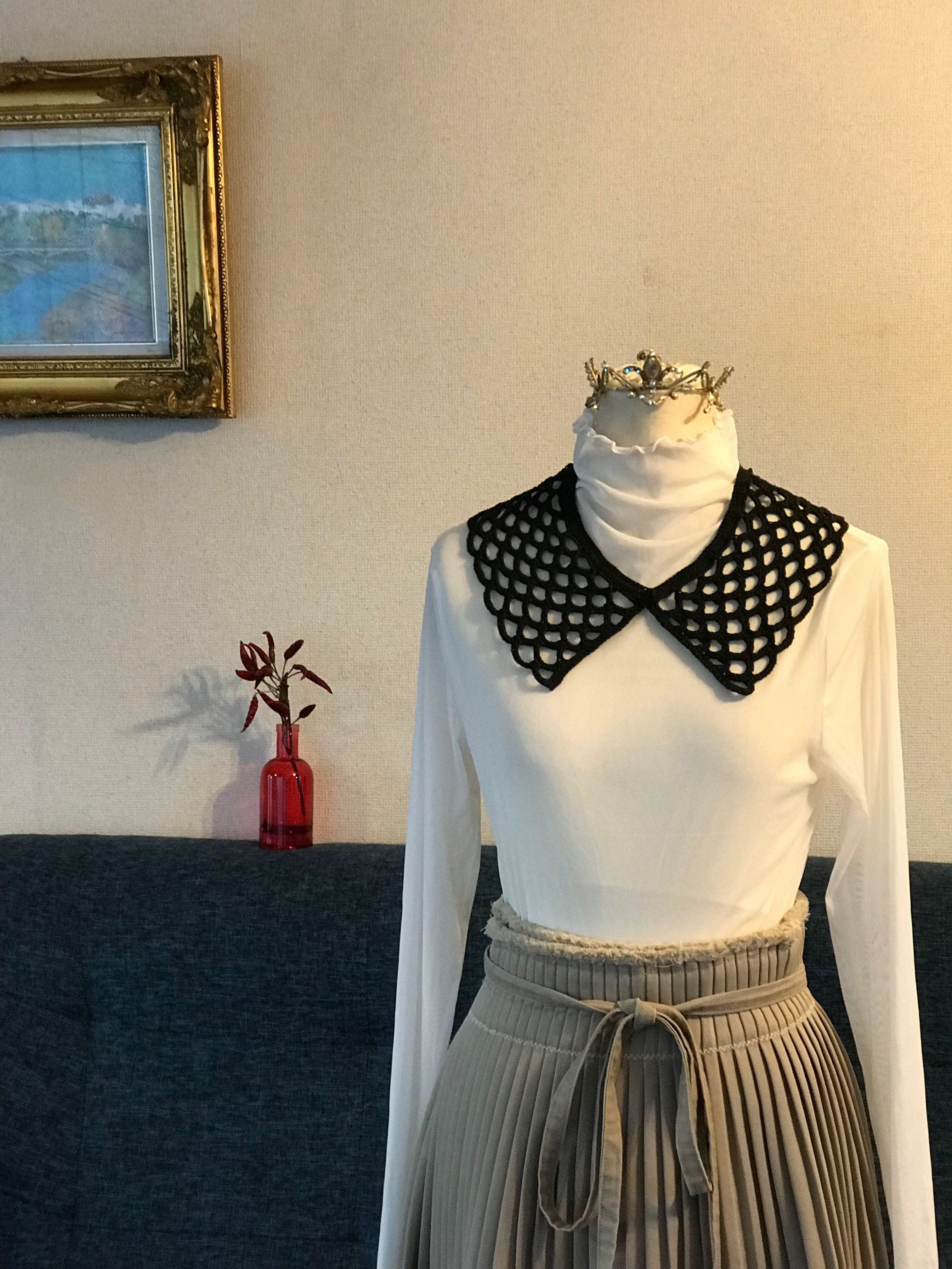 大人のカラー（付け衿）　BLACK 4,320円