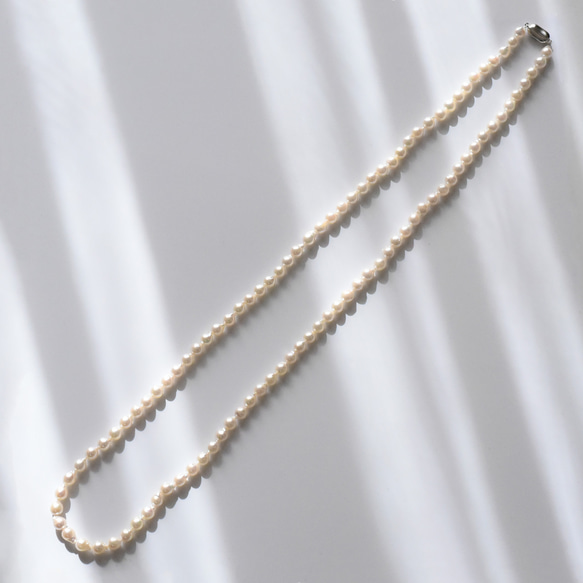 バロックアコヤパール6.5-7mmロングネックレス 80cm 1枚目の画像