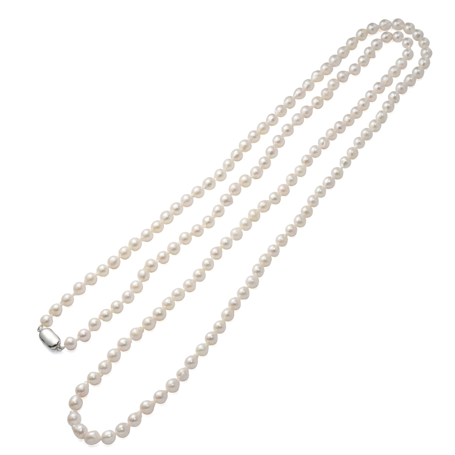 バロックアコヤパール6.5-7mmロングネックレス 120cm