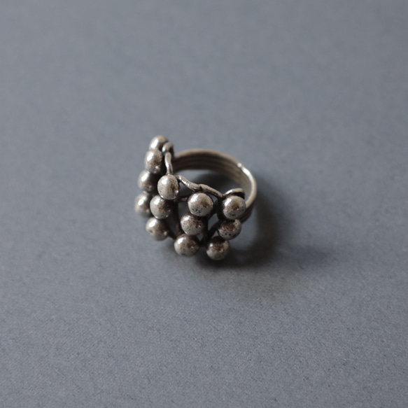 [m-RI206] Karen Silver Ring カレンリング 11号 Karen silver ring / つぶつぶ大 11号,13号 指輪・リング omake