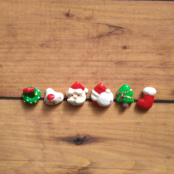 ネイルアート 3Dパーツ * サンタがやってきた！ ネイルチップ（つけ爪