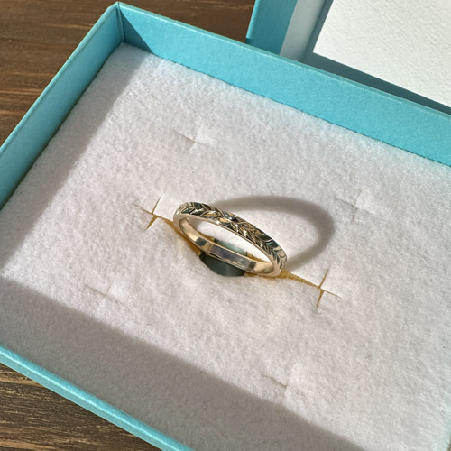 Larimar ring18 手彫りラリマーリング 茅ヶ崎ジュエリー 指輪・リング