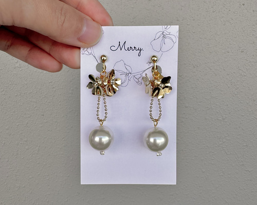 ハニーパール ピアス/イヤリング ピアス（フック・チェーン） Merry