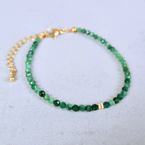 再販×8】14kgf使用◇ヴァーダイトの細身ブレスレット◇「知恵・思考力