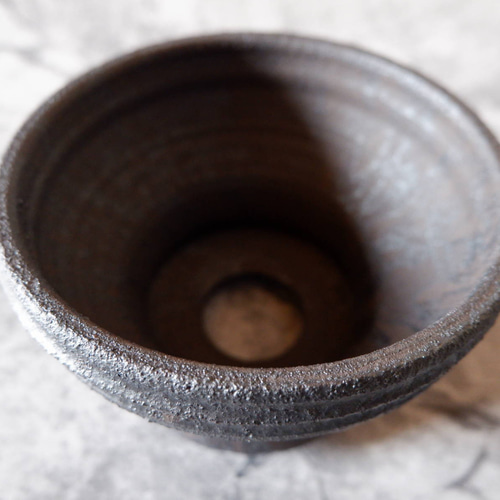 4.5号窯変黒鉢665 塊根植物 多肉植物 盆栽 植木鉢 作家鉢 沖縄