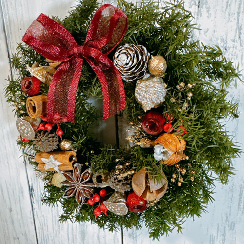 特大クリスマスリース 　ハンドメイド クリスマスリースキット ハンドメイドキット 手作りキット 15cm G