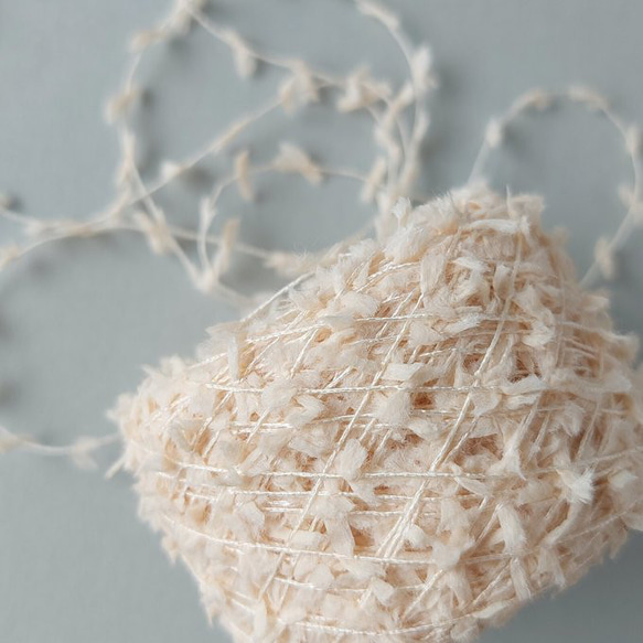 B443 ミニリボンヤーン(はだいろ) 素材糸 引き揃え糸 糸・ミシン糸  