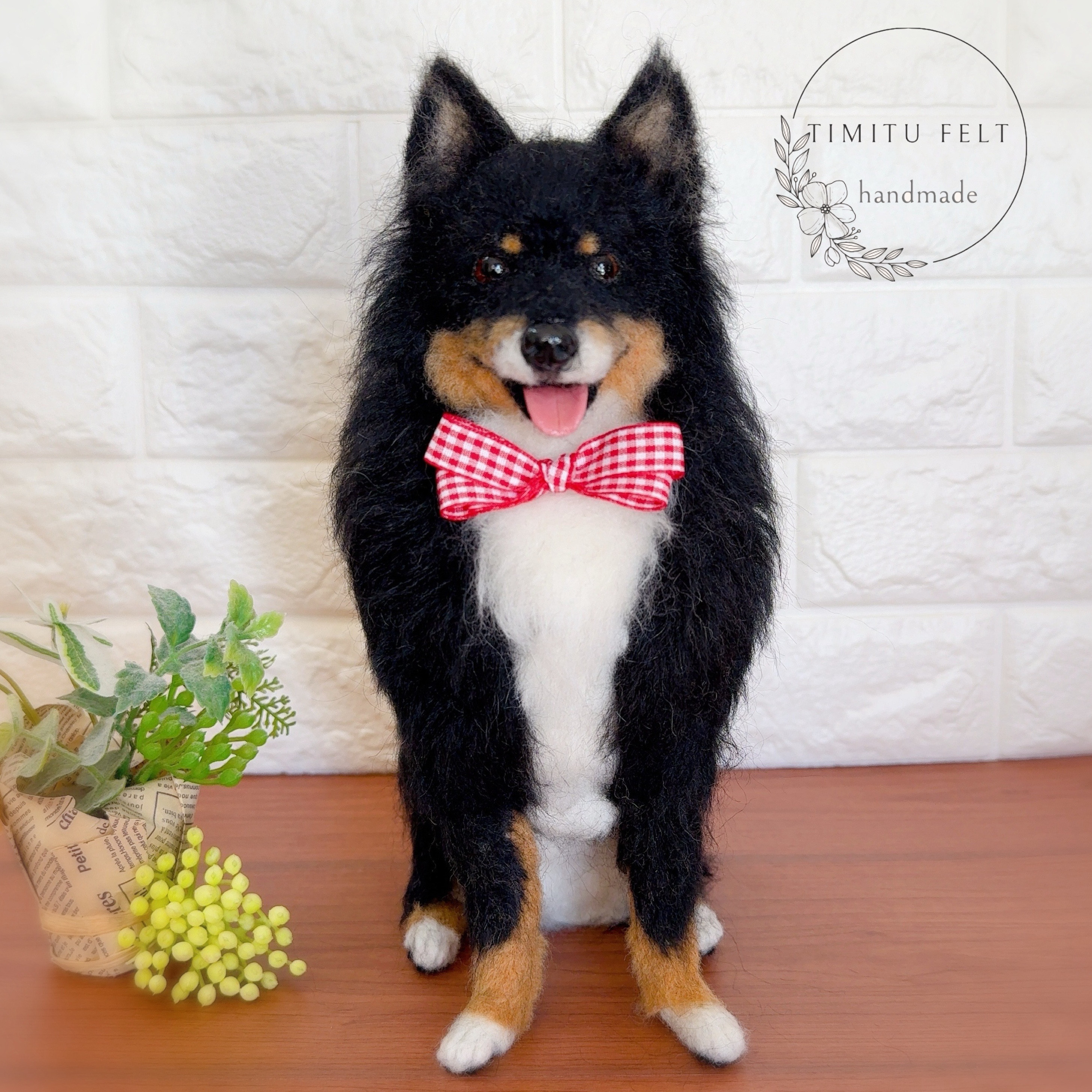 ◆こちらはサンプル画像になります◆羊毛フェルト♡ 愛犬 オーダー マスコット　オーストラリアンシェパード