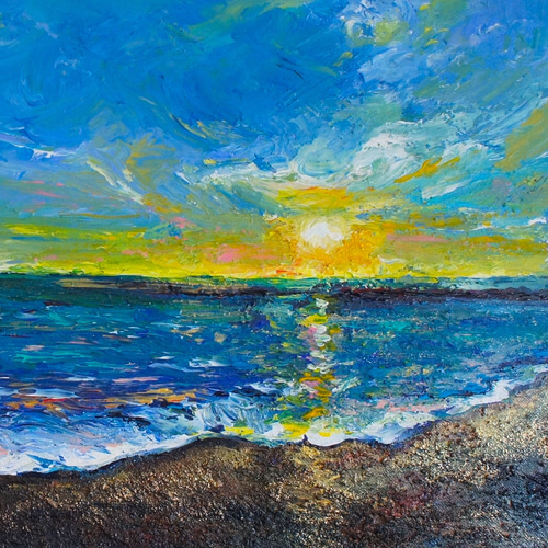 海 絵】ナチュラル 海辺 海岸 インテリア 玄関 リビング 壁 絵