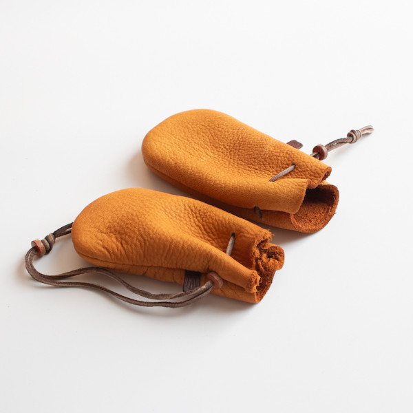 鹿革巾着　キーポーチ