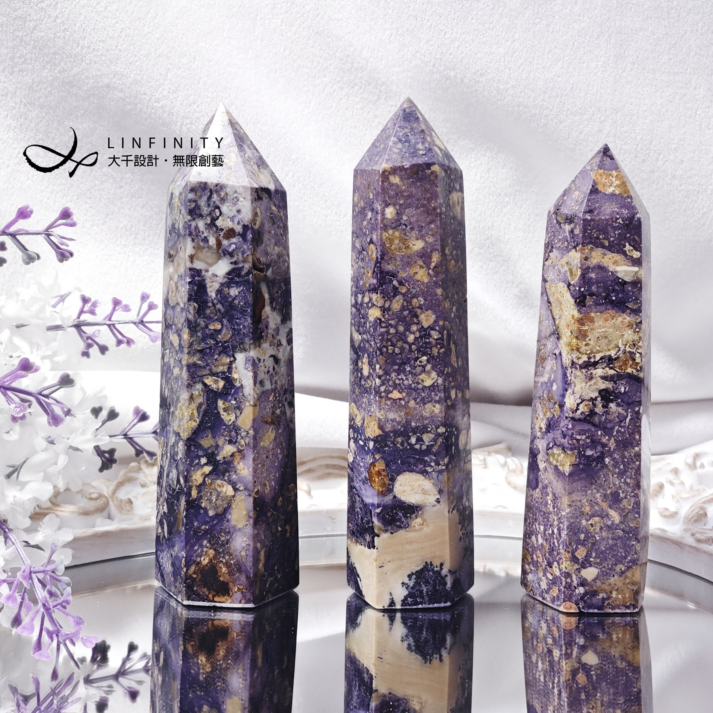 希少な金斑蛍石根コレクション級金印紫綬褒章姚黄衛子財智運水晶柱