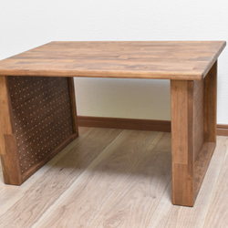 『Creema限定』ローテーブル　大　有孔ボード脚タイプ 1枚目の画像