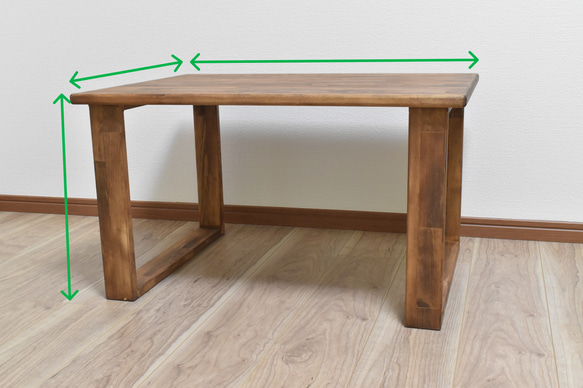 『Creema限定』ローテーブル　大　有孔ボード脚タイプ 4枚目の画像