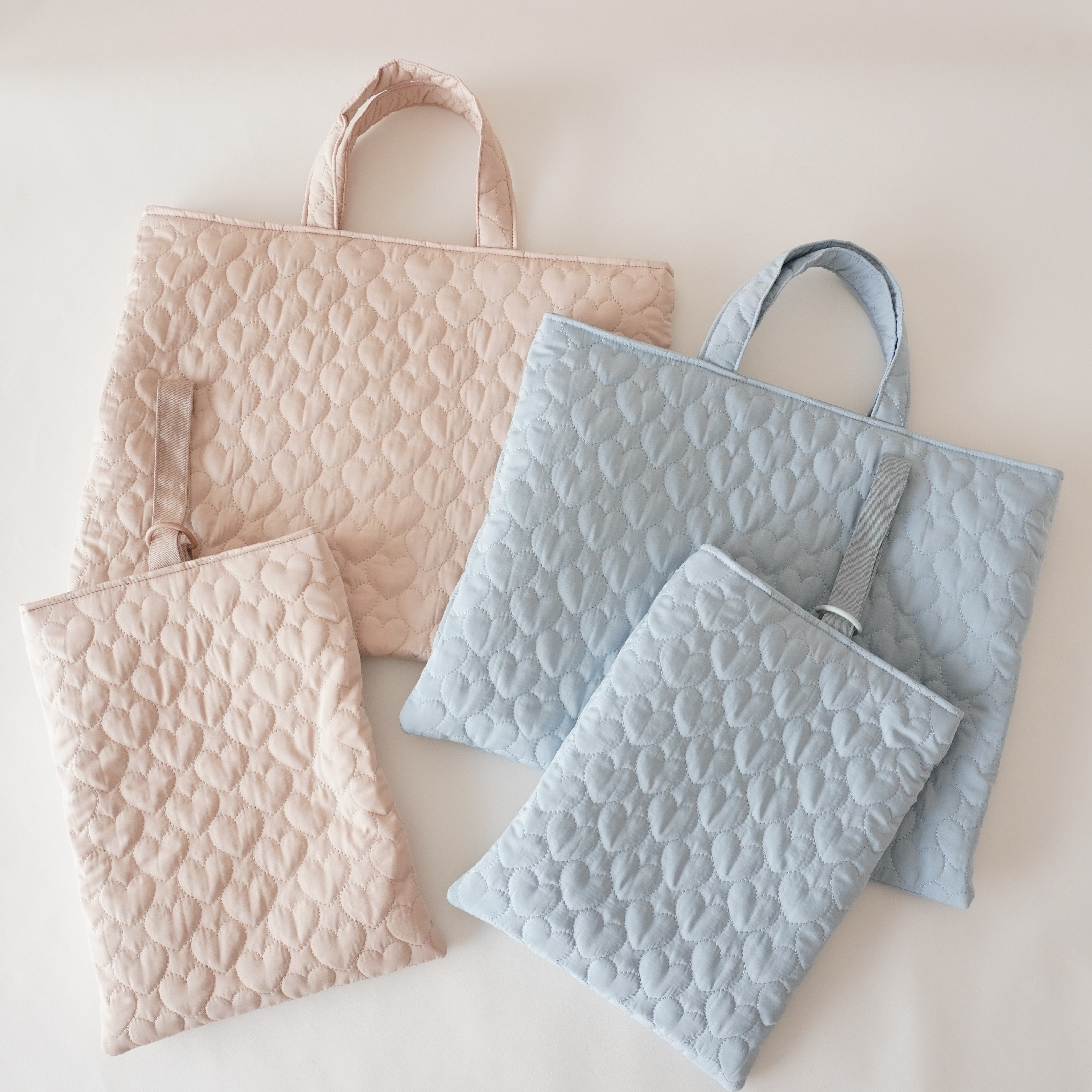 名入れ無料♡ハートキルティング入学セット♡パープル 名入れ無料♡ハートキルティング入学セット♡パープル 入園入学5