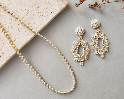 クリスマスコフレ ネックレス&ピアス、イヤリング(ゴールド