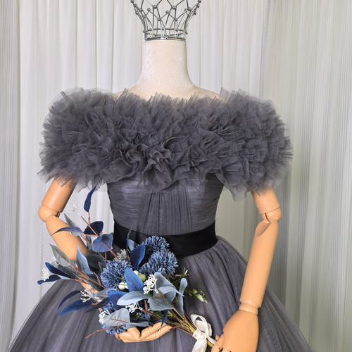 オケージョンドレス　グレー　オフショルダー オケージョンドレス グレー オフショルダー 楽天市場