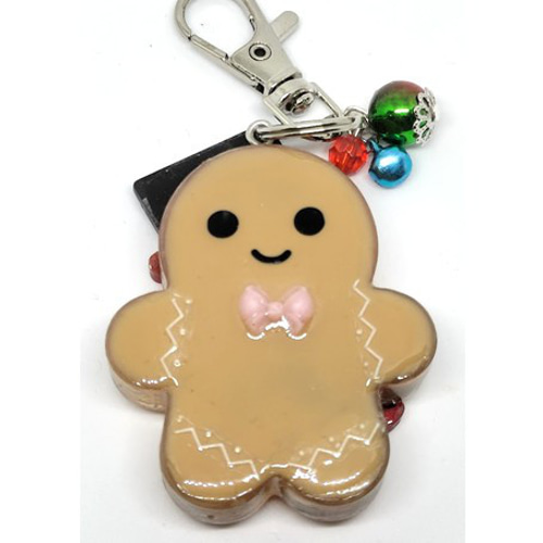ハンドメイド ジンジャーマンシェイカーキーホルダー クリスマス