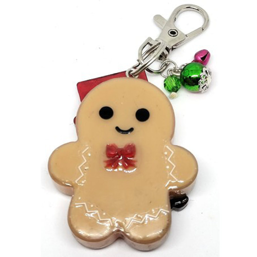 ハンドメイドジンジャーマンシェイカーキーホルダークリスマスシャカシャカ