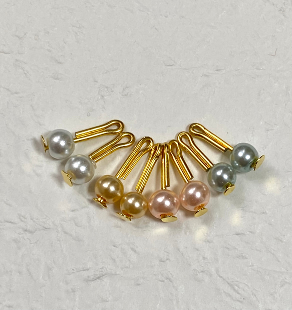リカちゃん花ビーズピアス2点セット① - メルカリ