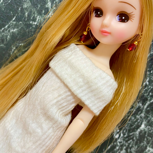 ゆか◎Canmake☆ちゃんぱか☆ ピアス2点セット リカちゃんクリスマスカラーピアス2点セット その他人形