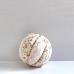 つまみ細工 木目込み鞠 ピンク アートフラワー tumamikko 通販