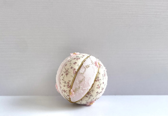 つまみ細工 木目込み鞠 ピンク アートフラワー tumamikko 通販