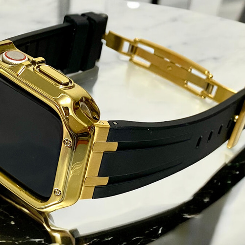 10アップルウォッチ46ラバーバンドベルトApple Watchカバー