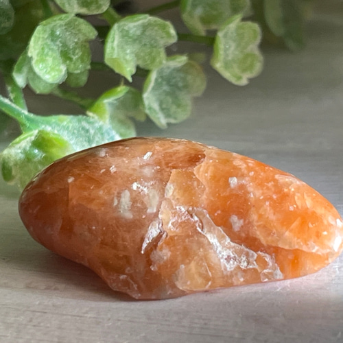 生命力の石❁⃘*.゜オレンジ カルサイト 原石 タンブル 天然石 東洋