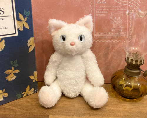 ぬいねこ 猫のぬいぐるみ 白猫 ぬいぐるみ nano 通販 18479806