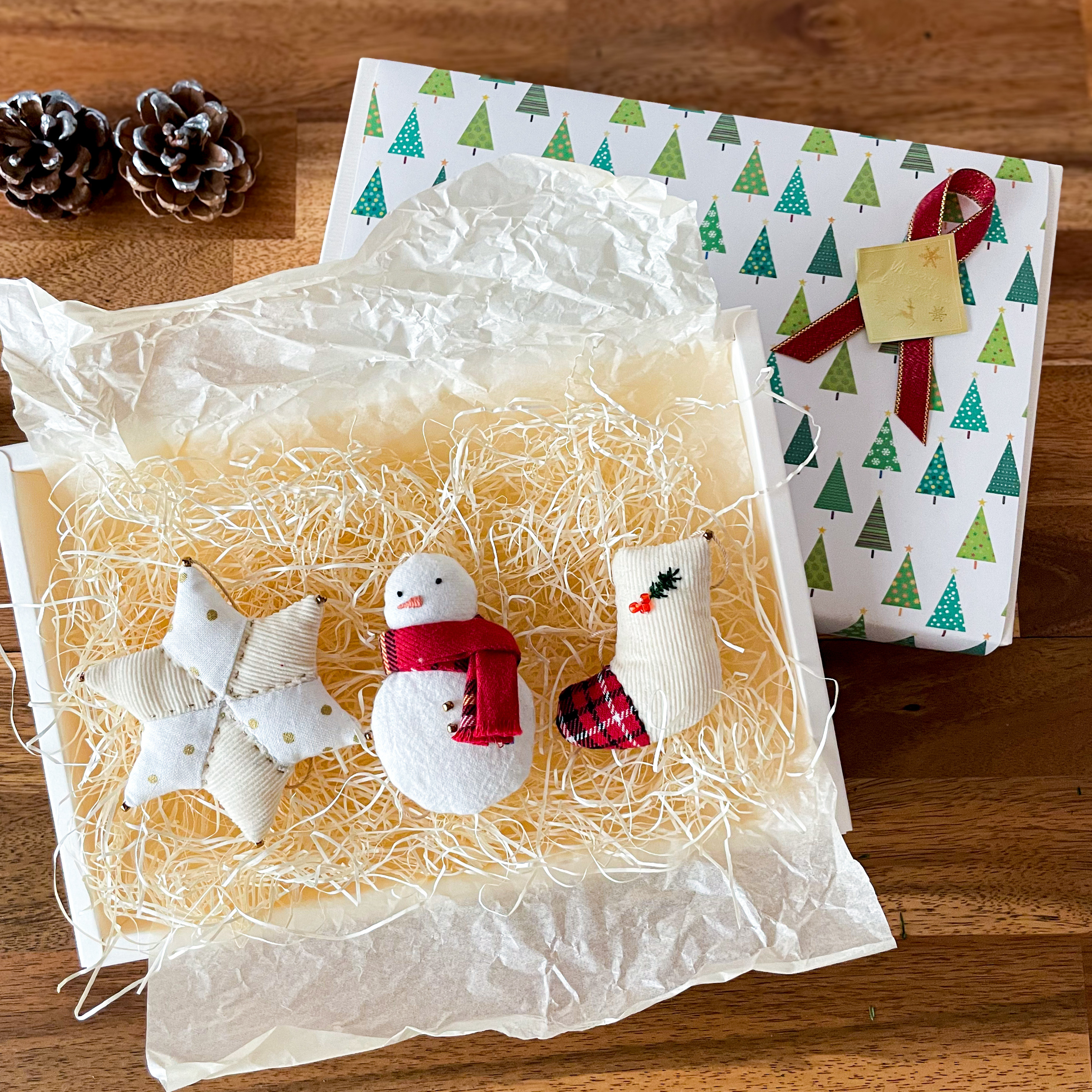 選べるクリスマスオーナメント3点セット【ラッピング付き】