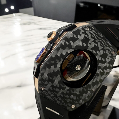 BGB⭐︎アップルウォッチ　カバー　ベルト　バンド　Apple Watch ラバー アップルウォッチカバーケースApple Watchラバーバンドベルト46-p