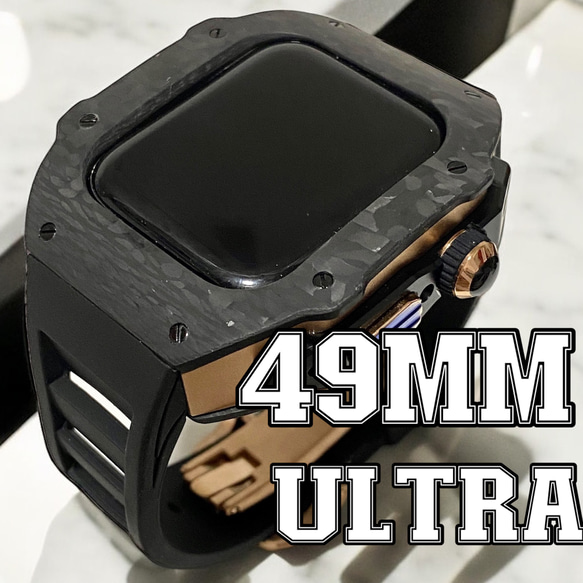 カーボン⭐︎アップルウォッチカバーベルトバンドAppleWatch