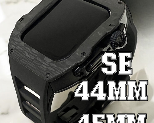 23/カーボン⭐︎アップルウォッチカバーベルトバンドAppleWatch