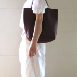OTONA eco-bag VMサイズ プラチナゴールド　本革製  トートバッグ 13枚目の画像