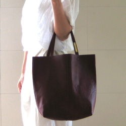 OTONA eco-bag VMサイズ プラチナゴールド　本革製  トートバッグ 11枚目の画像