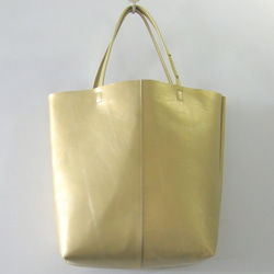 OTONA eco-bag VMサイズ プラチナゴールド　本革製  トートバッグ 3枚目の画像