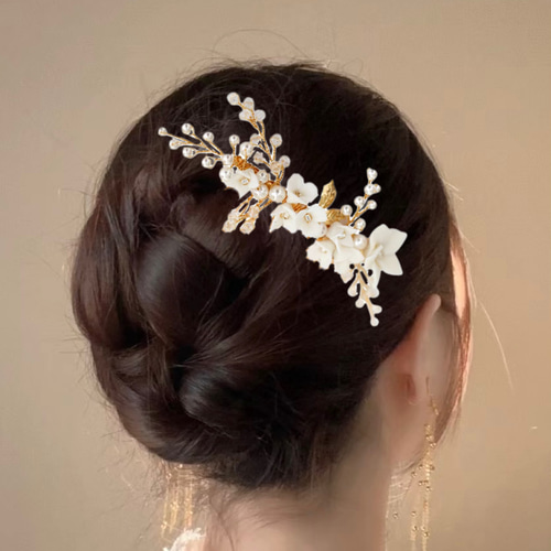 50人購入！髪飾りR16、ヘッドドレス、ウェディング、結婚式、浴衣