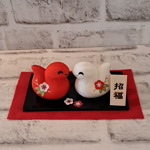 2025 干支飾り 巳♡ 巳年お正月飾り 卓上タイプ ちりめん細工人形