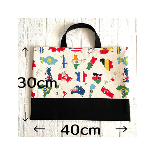 レッスンバッグ 30×40 マチなし 図書バッグ 音楽バッグ 絵本バッグ