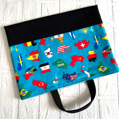 レッスンバッグ 30×40 マチなし 図書バッグ 音楽バッグ 絵本バッグ