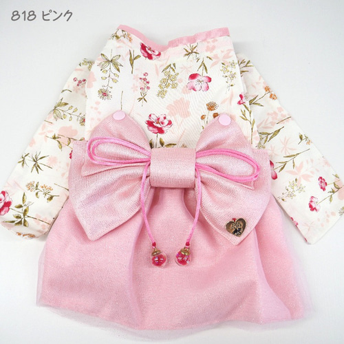 ワンピース ドレス 和柄 和装 着物風 ドックウェア 犬 猫 洋服