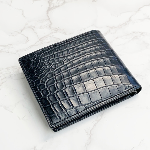 日本製 クロコダイル マット仕上げ 上質 センター取り 無双仕立て