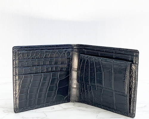 ごましおページ クロコダイル コンパクトウォレット オーダーメイド