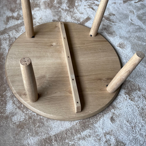 天然木　なら材　ちゃぶ台 ナラの木ラウンドテーブル ちゃぶ台 70㎝ ローテーブル